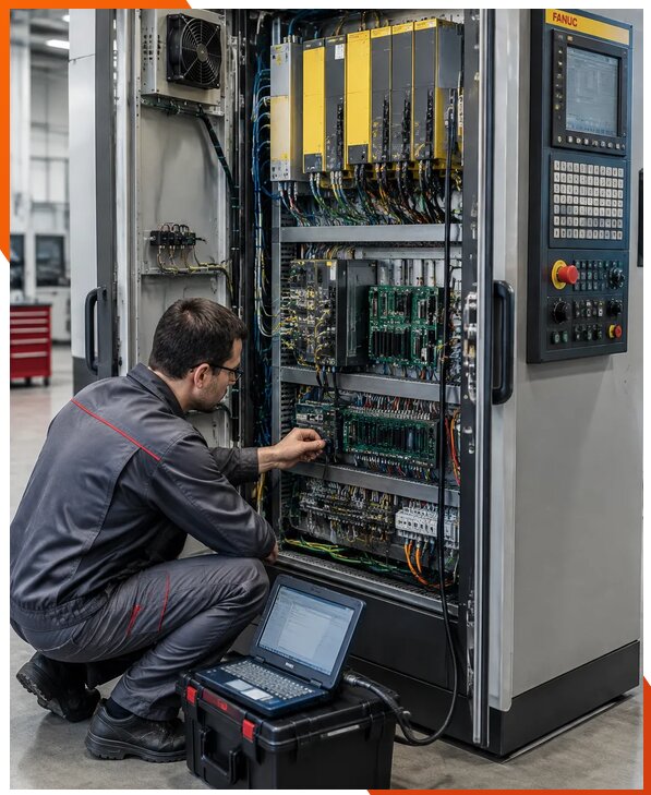Ремонт систем ЧПУ FANUC промышленных станков в Красноуфимске
